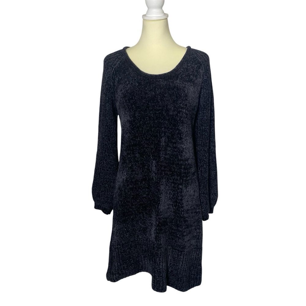 Cynthia Rowley Black Sweater Dress Whimsigoth Dark Romance Women's Size M